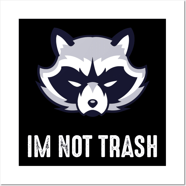 Save the Trash Pandas Raccoon Animal Wall Art by Daytone